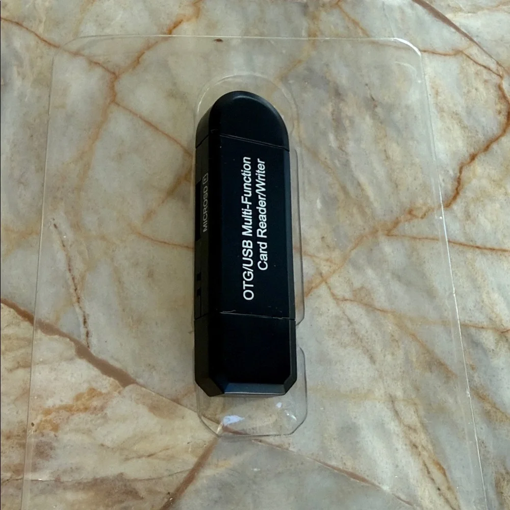 OTG USB Multi-Function Card Reader Writer for‎ PC and Android Micro USB Black